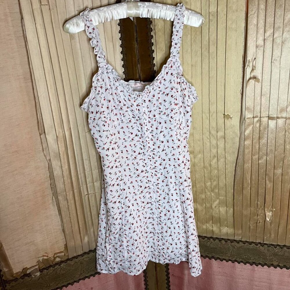 Lottie Moss Tank Top White Floral Mini Dress - Picture 4 of 5